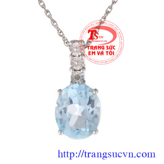 Mặt dây đá topaz nhạt mat_day_da_topaz_nhat, Mặt dây đá topaz nhạt