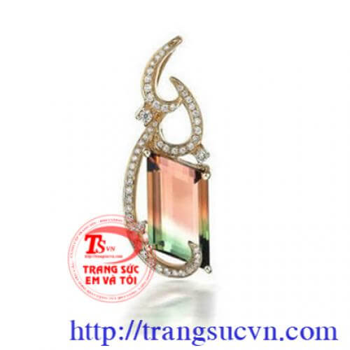mat_day_mat_day_Tourmaline .;Mặt dây Tourmaline