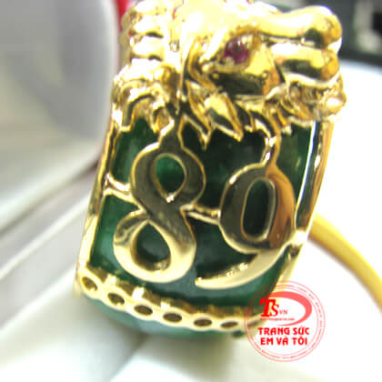 Nhẫn ngọc Đầu Sư Tử, Nhẫn ngọc rồng vàng, nhẫn nam vàng đá quý