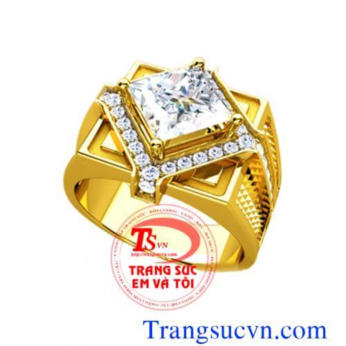 Nhẫn nam vàng tây topaz trắng nhan-nam-vang-tay-topaz-trang, Nhẫn nam vàng tây topaz trắng