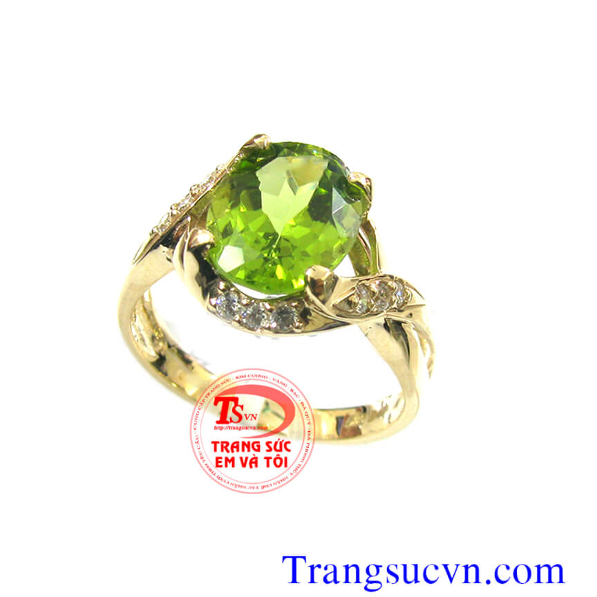 Nhẫn nữ đá peridot