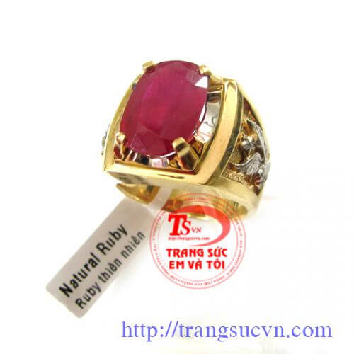 Nhẫn Ruby Nam Phi, Nhẫn nam Ruby, nhẫn nam đá quý thiên nhiên Nhẫn Ruby Nam Phi, Nhẫn nam Ruby, nhẫn nam đá quý thiên nhiên