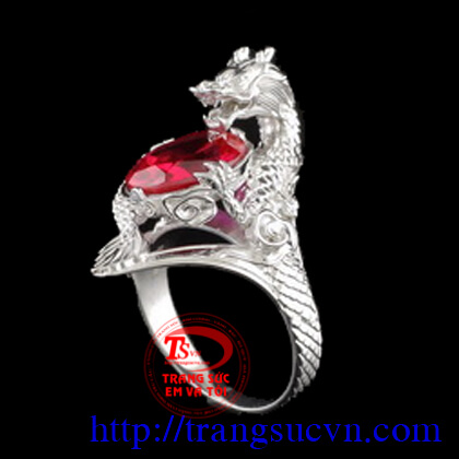 Nhẫn rồng nhả ngọc ruby, vàng 14K nhan_rong_nha_ngoc_ruby_vang_14k,Nhẫn rồng nhả ngọc ruby, vàng 14K