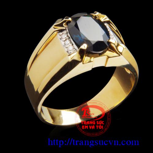 Nhẫn Sapphire Lam	 nhan_sapphire_lam;Nhẫn Sapphire Lam