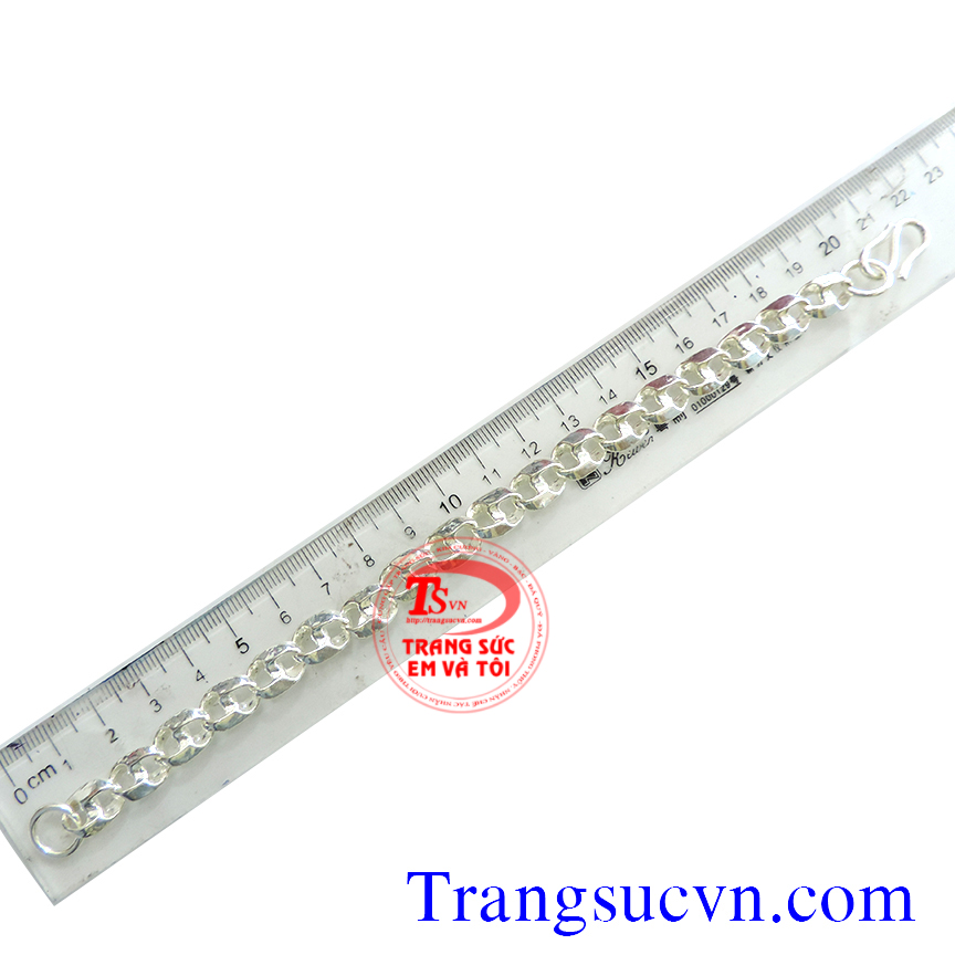 Lắc nam bạc ta 1 cây đẹp, vòng tay bạc nam