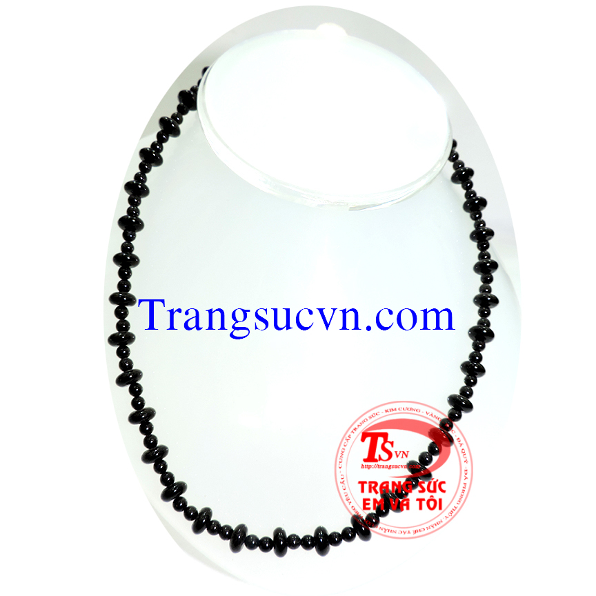 Chuỗi mã não đen, vòng đeo cổ đá mão não.