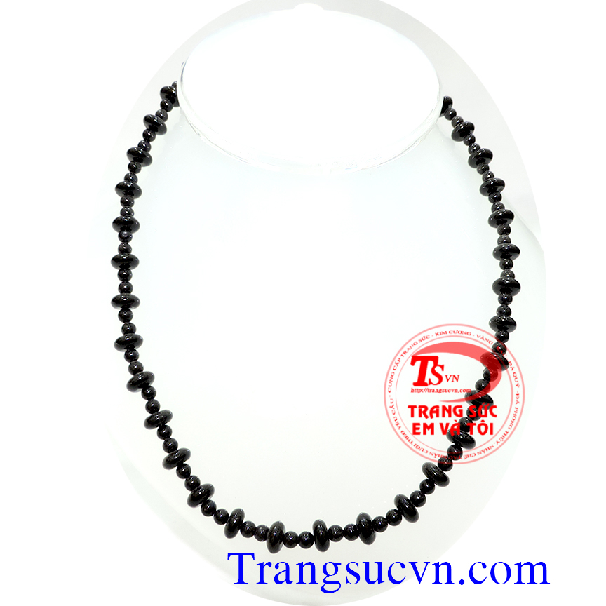 Chuỗi mã não đen, vòng đeo cổ đá mão não.