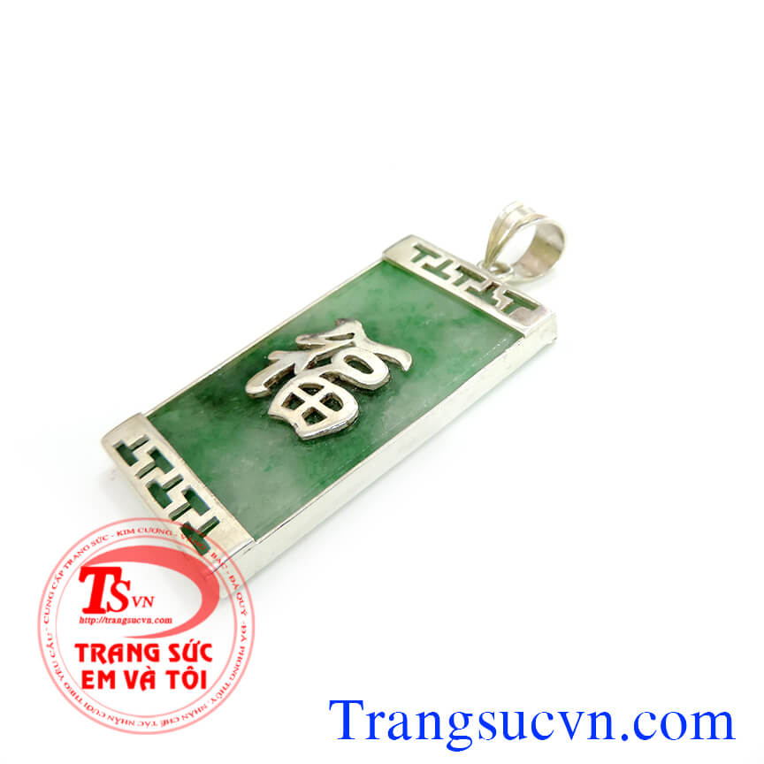 H&igrave;nh ảnh: Mặt d&acirc;y ngọc cẩm thạch bọc bạc, mặt d&acirc;y rồng bạc ta, https://trangsucvn.com