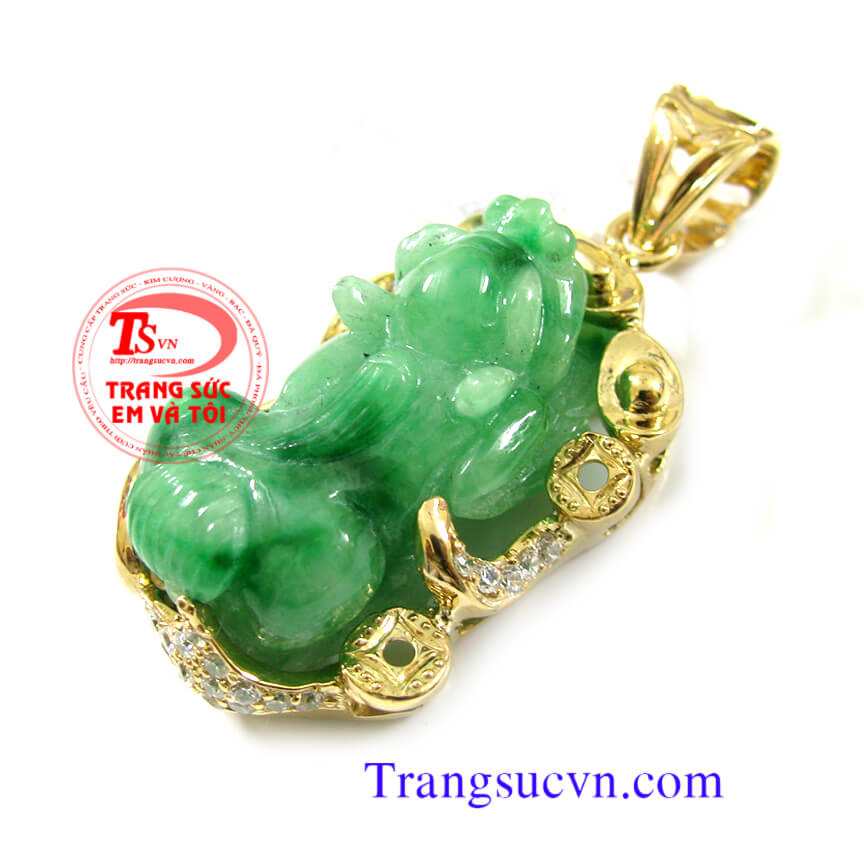 Mặt dây tỳ hưu, tỳ hưu vàng tây, tỳ hưu cẩm thạch, mặt dây chuyền nam, mặt dây đá quý, mặt cẩm thạch tỳ hưu,https://trangsucvn.com