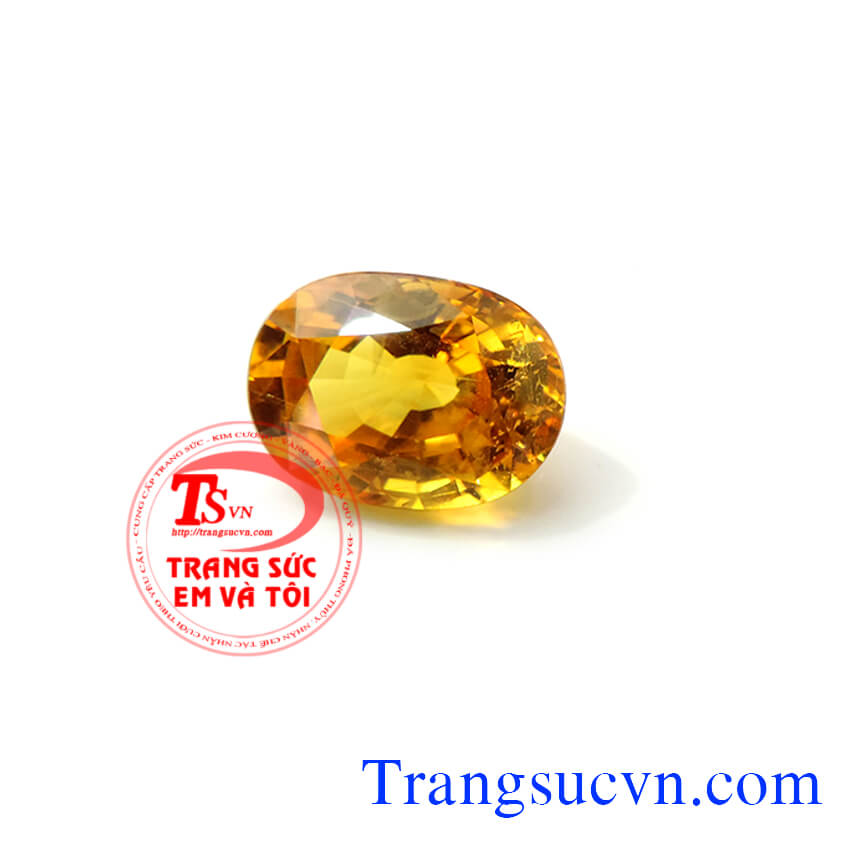 Hình ảnh: Đá saphia vàng, Saphira vàng chữ nhật, Natural sapphire Yellow, đá saphir, https://trangsucvn.com