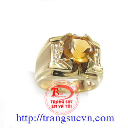 Nhan-citrine-cao-cap|Nhẫn Citrine Cao Cấp