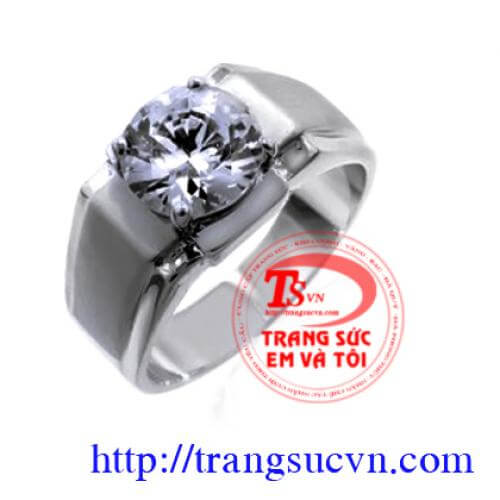 Nhẫn nam kim cương nhân tạo Nhẫn nam kim cương nhân tạo