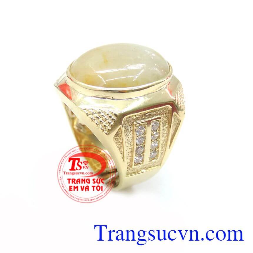 Nhẫn Nam Saphire Quyền Lực,  Nhẫn nam Sapphire, nhẫn nam v&agrave;ng đ&aacute; qu&yacute;