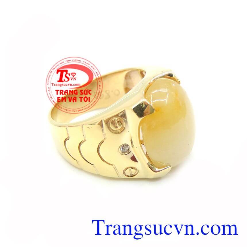 Nhẫn Nam Saphire Thời Trang, Nhẫn nam Sapphire, nhẫn nam v&agrave;ng t&acirc;y