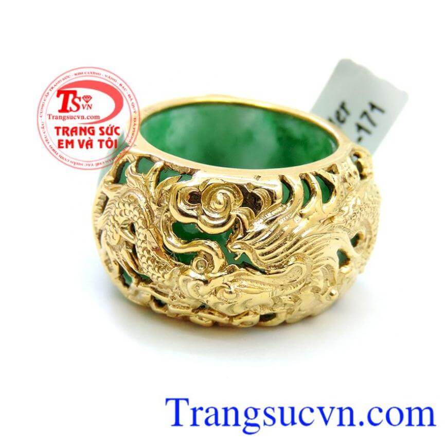 Nhẫn ngọc rồng 18k, Nhẫn nam đẹp, nhẫn nam vàng sang trọng Nhẫn ngọc rồng 18k, Nhẫn nam đẹp, nhẫn nam vàng sang trọng