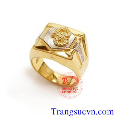 Nhẫn nam chạm khắc, Nhẫn nam vàng tây, nhẫn nam vàng thời trang