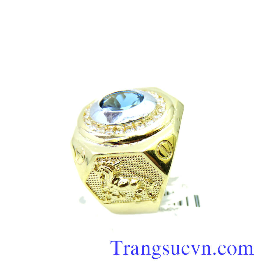 Nhẫn nam vàng, nhẫn nam hình con ngựa, nhẫn nam đá quý