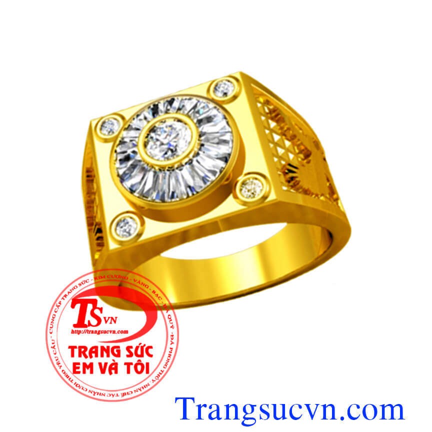 nhẫn nam vàng tây đẹp, nhan nam vang tay