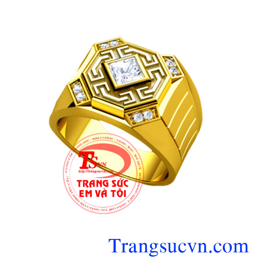 nhẫn nam vàng tây đẹp, nhan nam vang tay