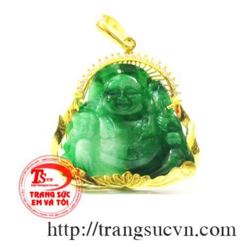 - Mặt phật di lặc bằng ngọc cẩm thạch thiên nhiên có giấy kiểm định đá quý kèm theo sản phẩm.