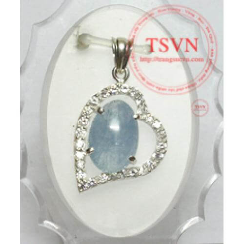 Đá Aquamarine mặt dây Đá Aquamarine mặt dây