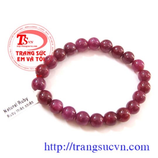 Lắc ruby thi&ecirc;n nhi&ecirc;n