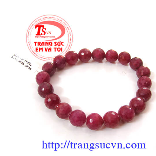 Lắc tay đ&aacute; qu&yacute; ruby