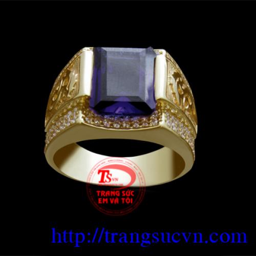 Nhẫn Sapphire, màu đẹp, Nhẫn nam vàng tây, nhẫn nam đính đá đẹp Nhẫn Sapphire, màu đẹp, Nhẫn nam vàng tây, nhẫn nam đính đá đẹp