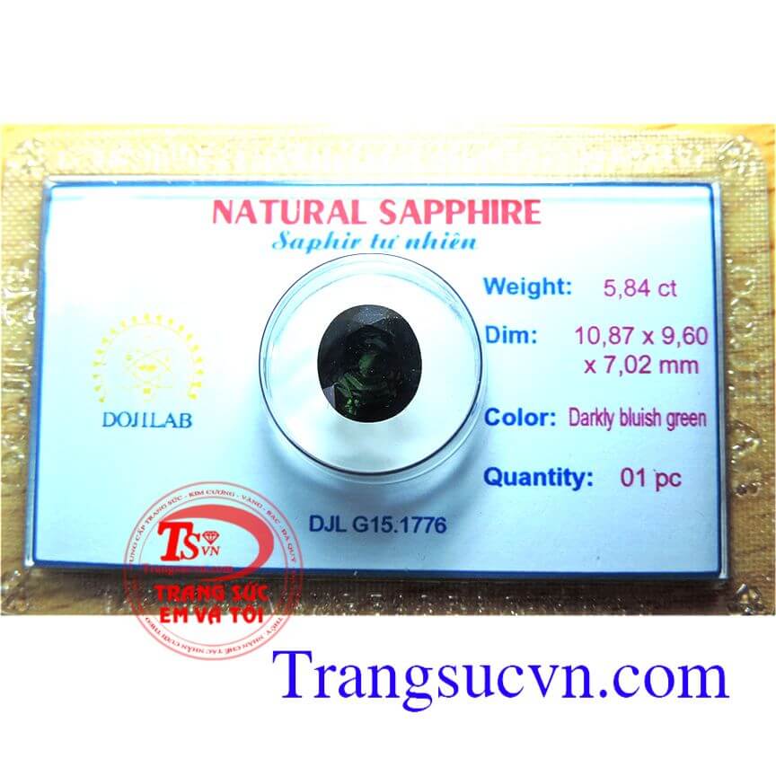 Đá quý Sapphire kiểm định Doj, đá quý Sapphire
