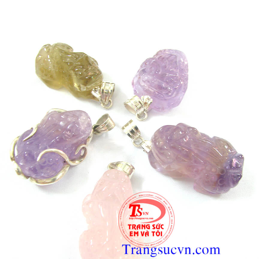 mat-ty-huu-thach-anh-tim-vang-hong-khoi, Tỳ hưu thach anh tím, Vàng, Khói, Hồng thiên nhiên