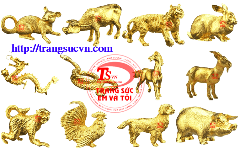 12 con giáp bằng vàng 999