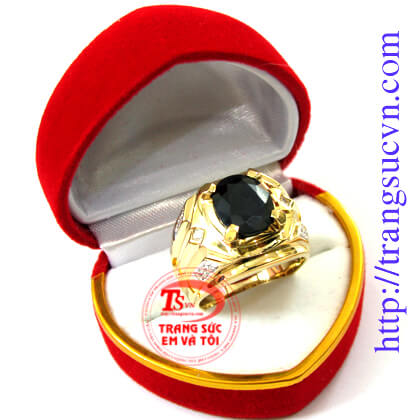 Nhẫn saphire thi&ecirc;n nhi&ecirc;n	