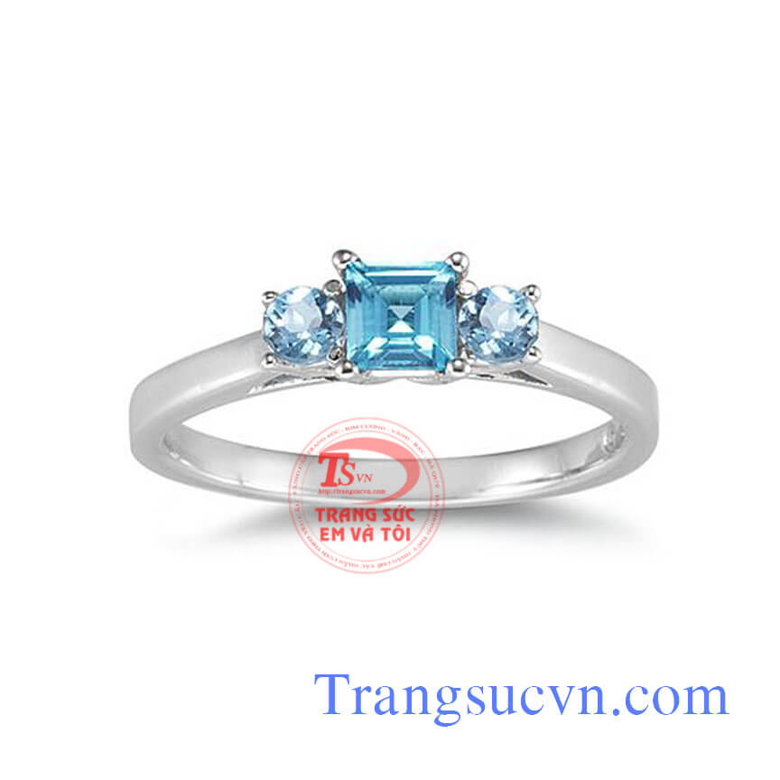 nhan topaz vang trang
