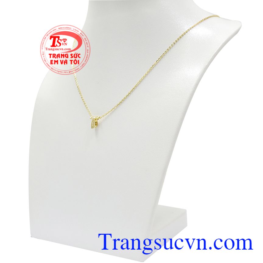 Bộ trang sức chữ T nhỏ xinh, Bộ dây chuyền nữ, Trang sức nữ vàng tây Bộ trang sức chữ T nhỏ xinh, Bộ dây chuyền nữ, Trang sức nữ vàng tây