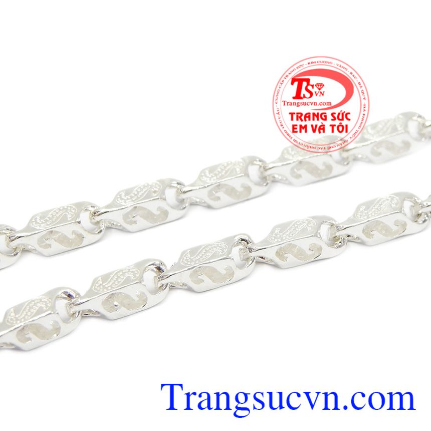 Dây chuyền bạc nam công tử, dây chuyền bạc đẹp.