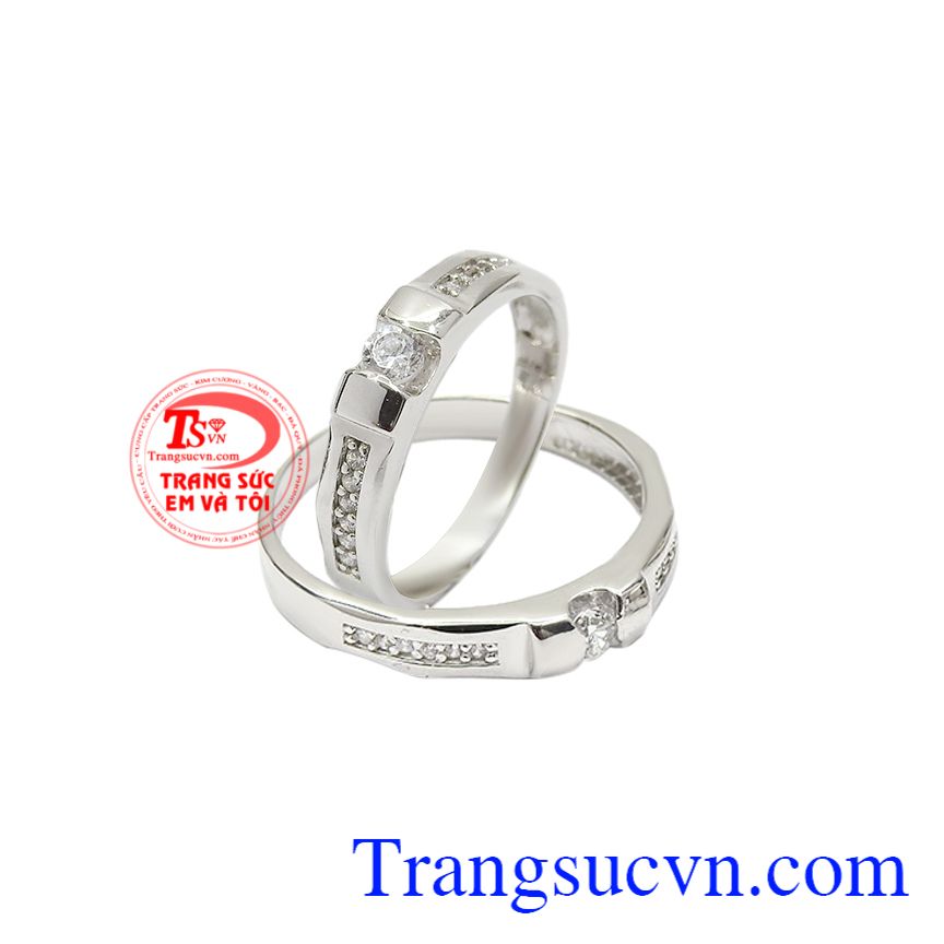 Nhẫn cưới vàng trắng bền chặt, Nhẫn cưới vàng tây, Nhẫn cưới vàng sang trọng Nhẫn cưới vàng trắng bền chặt, Nhẫn cưới vàng tây, Nhẫn cưới vàng sang trọng
