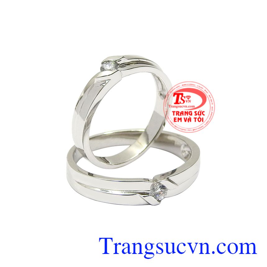 Nhẫn cưới vàng trắng kết duyên, Nhẫn cưới vàng trơn, Nhẫn cưới vàng sang trọng Nhẫn cưới vàng trắng kết duyên, Nhẫn cưới vàng trơn, Nhẫn cưới vàng sang trọng