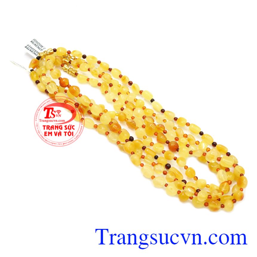 Chuỗi đeo cổ hổ phách trẻ em Chuỗi đeo cổ hổ phách trẻ em