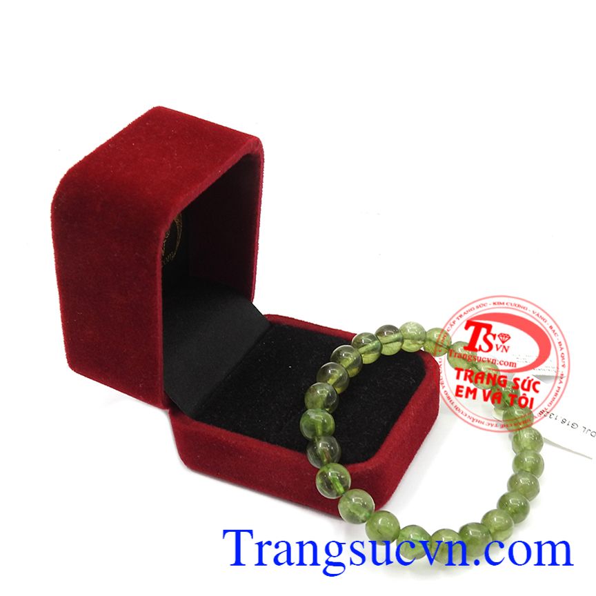 Chuỗi tay Apatite màu xanh lá cây Chuỗi tay Apatite màu xanh lá cây