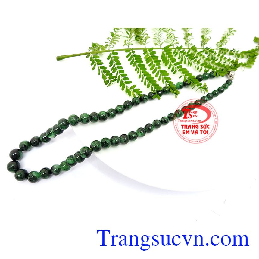 Chuỗi vòng cổ ngọc cẩm thạch cao cấp Chuỗi vòng cổ ngọc cẩm thạch cao cấp