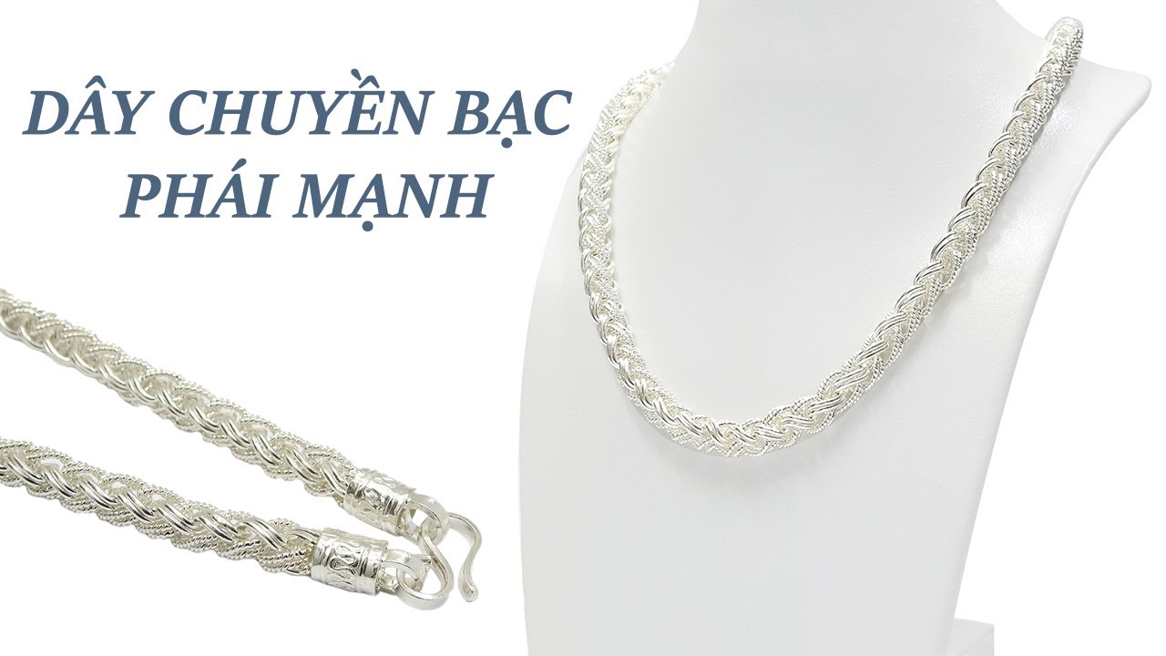 Dây chuyền bạc phái mạnh 