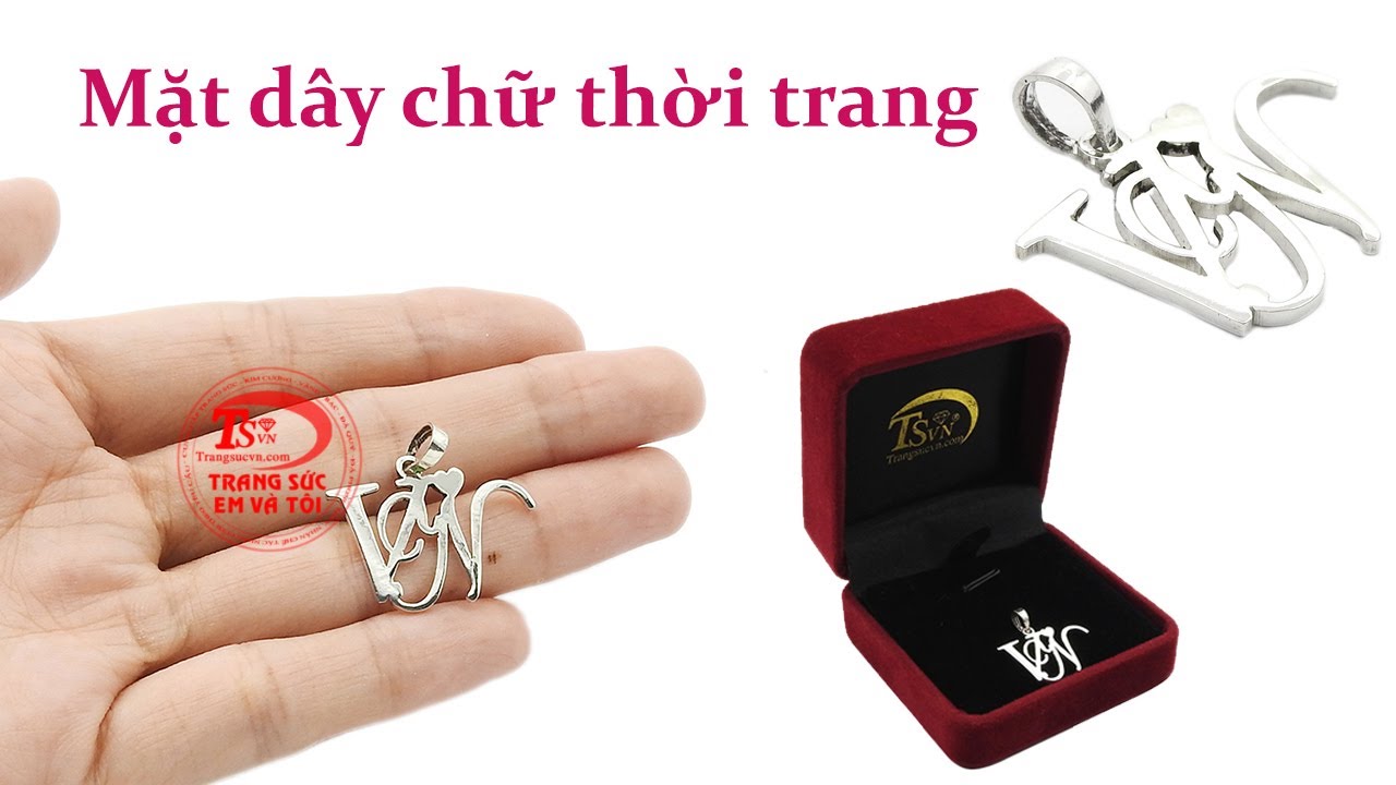 Mặt dây chữ thời trang