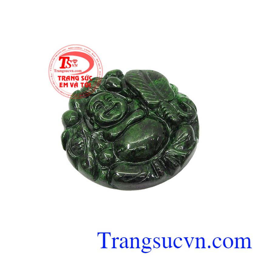 Mặt Jadeite di lặc cầm quạt ba tiêu