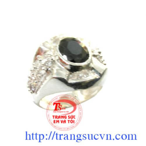 Đá đen nhẫn bạc da_den_nhan_bac , Đá đen nhẫn bạc