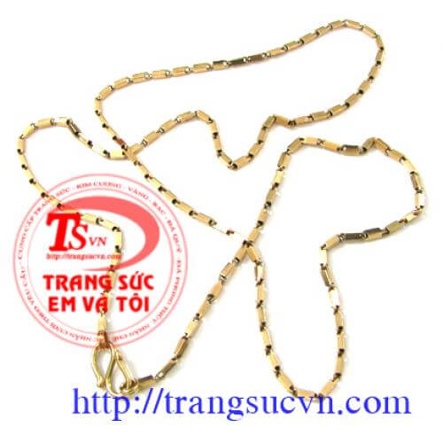 Dây chuyền vàng 18k vuông day_chuyen_vang_18k_vuong , Dây chuyền vàng 18k vuông