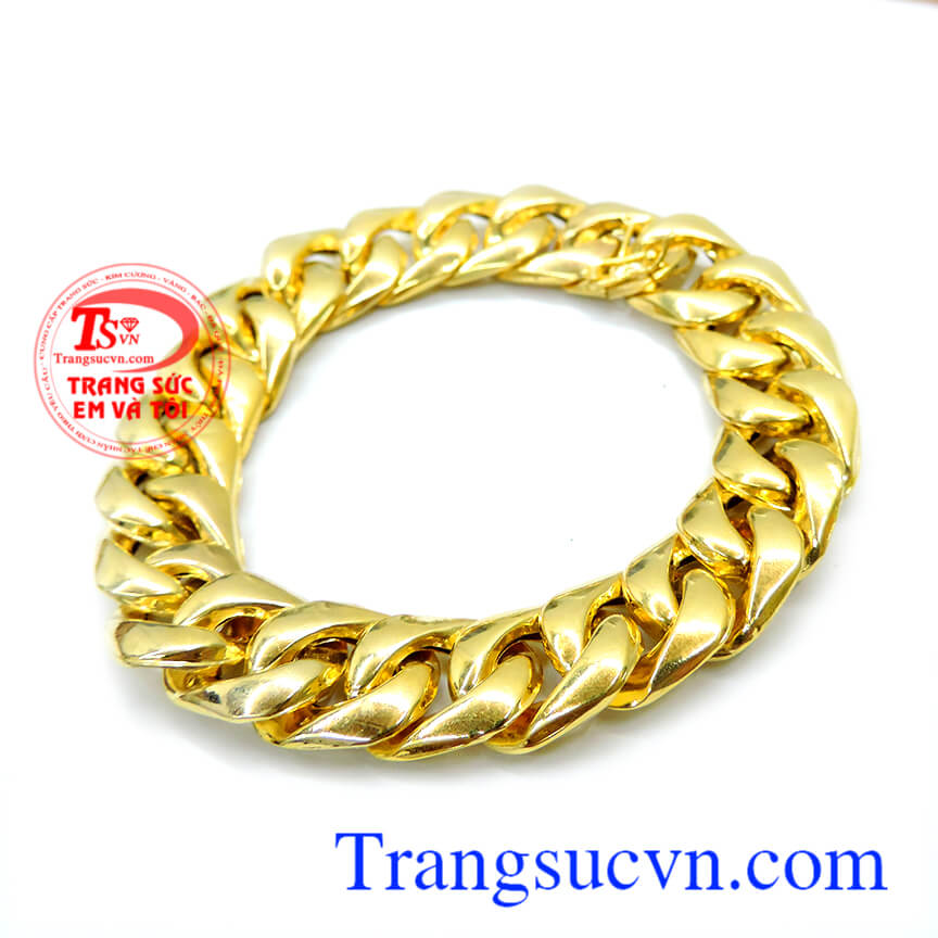 Lắc  tay vàng 10k nam tính