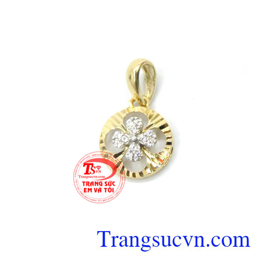 Mặt dây nữ vàng tây hoa đẹp Korea. Mat-day-nu-vang-tay-hoa-dep-korea.