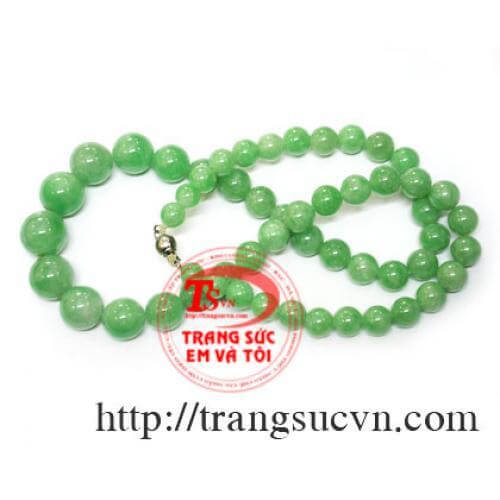 vòng ngọc cẩm thạch thiên nhiên đeo cổ vòng ngọc đeo cổ