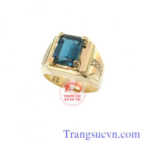 Nhẫn nam topaz, Nhẫn nam đẹp, Nhẫn nam đá topaz Nhẫn nam topaz, Nhẫn nam đẹp, Nhẫn nam đá topaz