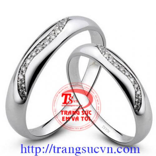 Cặp nhẫn cưới kim cương Cặp nhẫn cưới kim cương